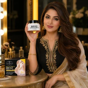 Aichun Beauty Medical Formula Breast Enhance Cream with female model