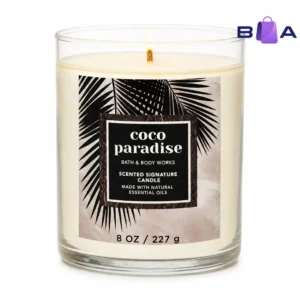 Bath & Body Works Coco Paradise Single Wick Candle 7 oz jar with lid