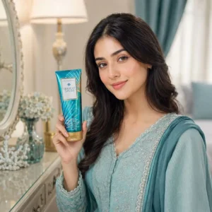 Midnight Swim Body Cream with female model
