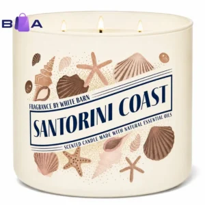 White Barn Santorini Coast Candle in a 14.5 oz jar