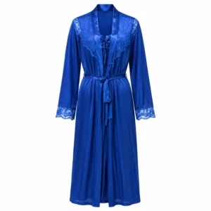 2 Piece Silk Nighty Set for Women